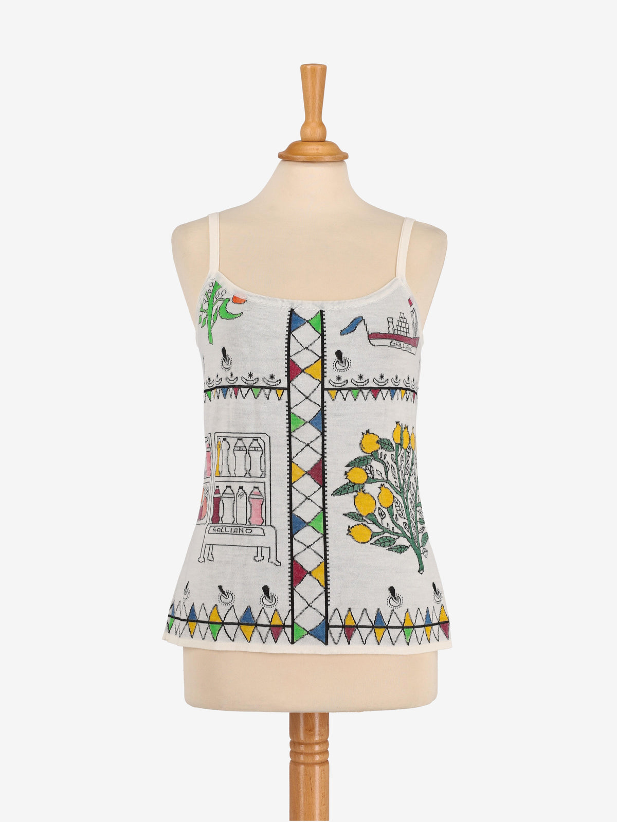 John Galliano Patterned Knit Set