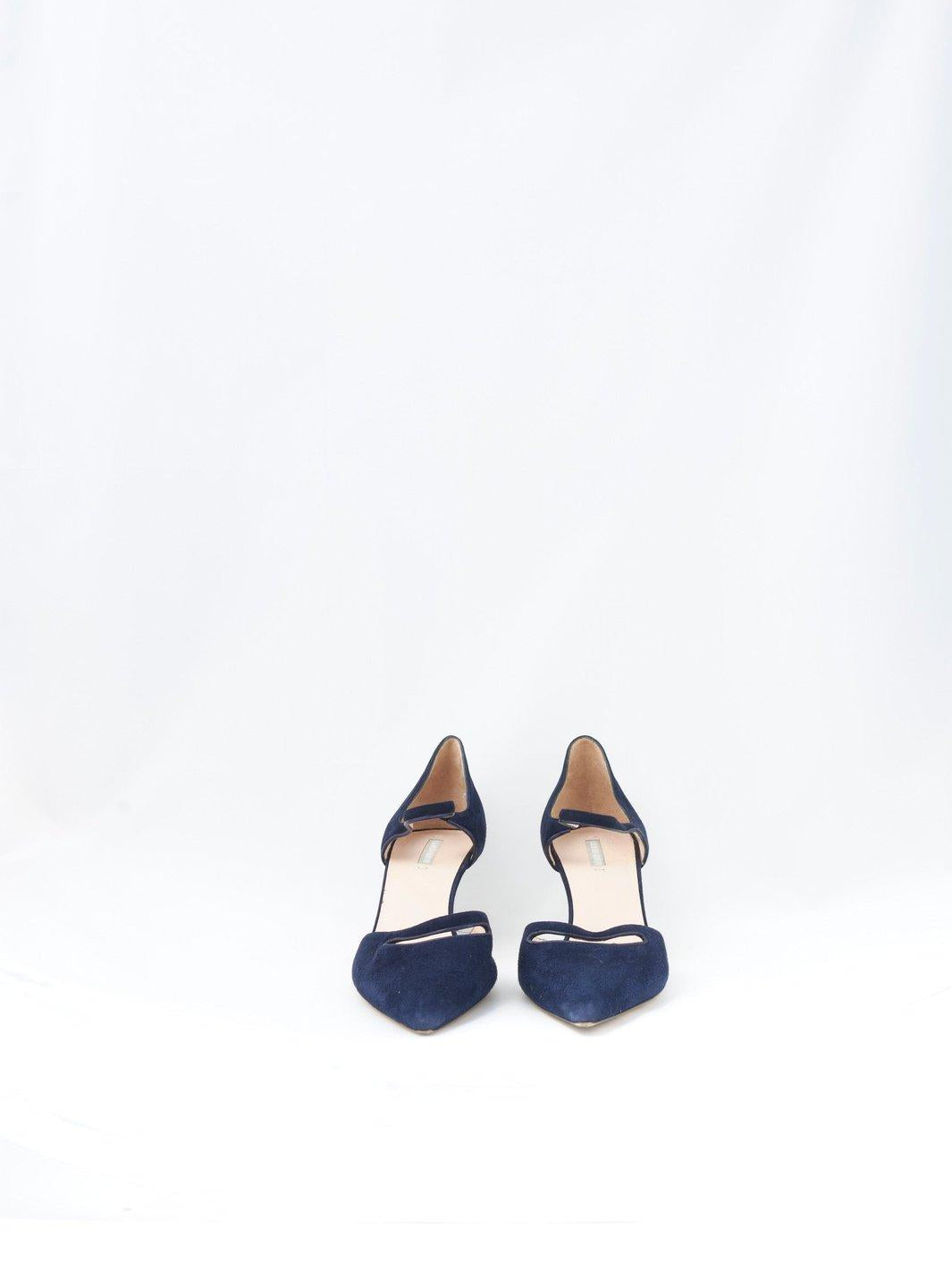 Y2K Giorgio Armani pumps in blue suede W22052608  Giorgio Armani 