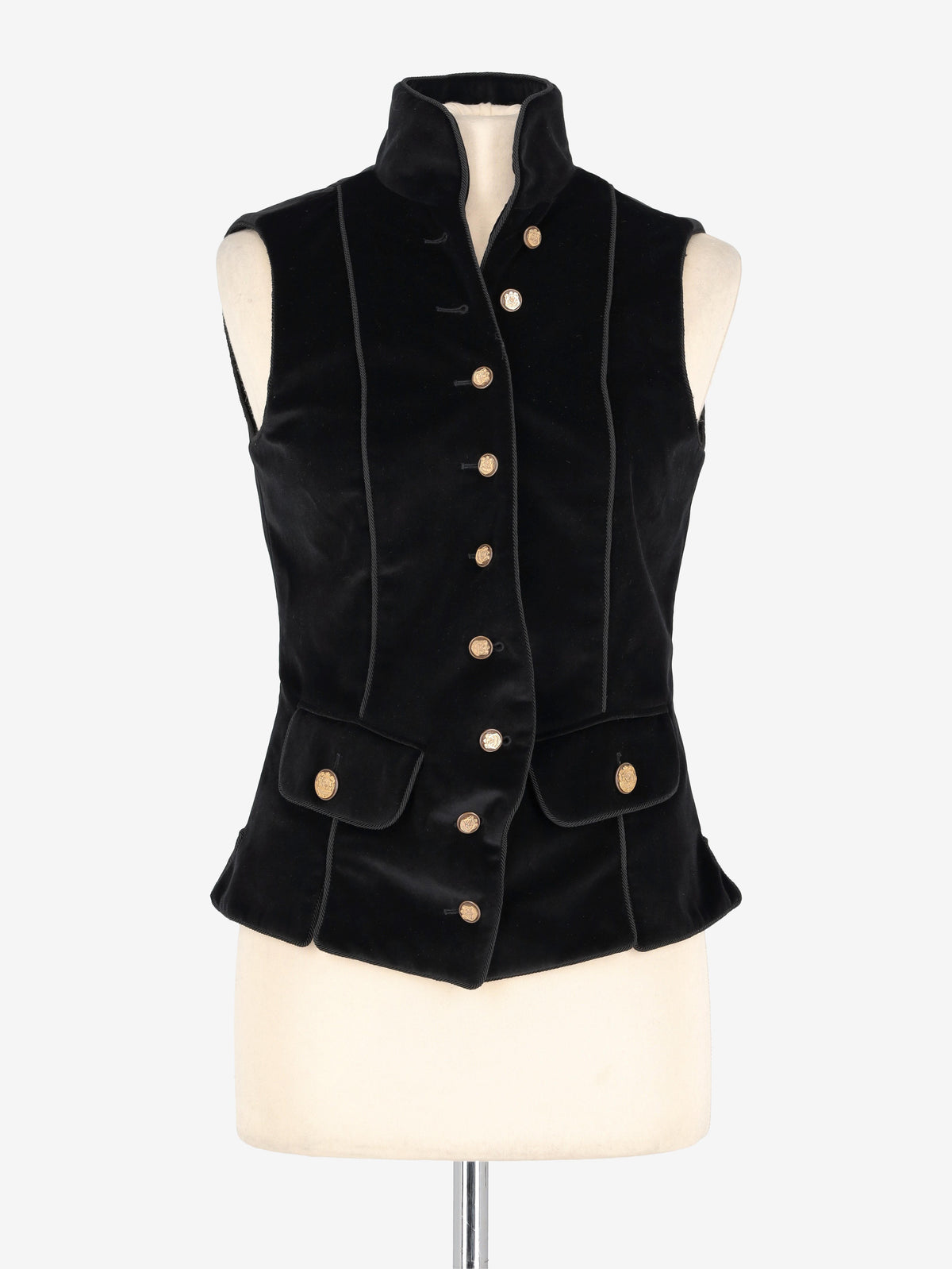 Dolce & Gabbana Velvet Vest W261203.1  Dolce & Gabbana 