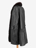 Vintage Leather Trench Coat W24121245  Vintage 