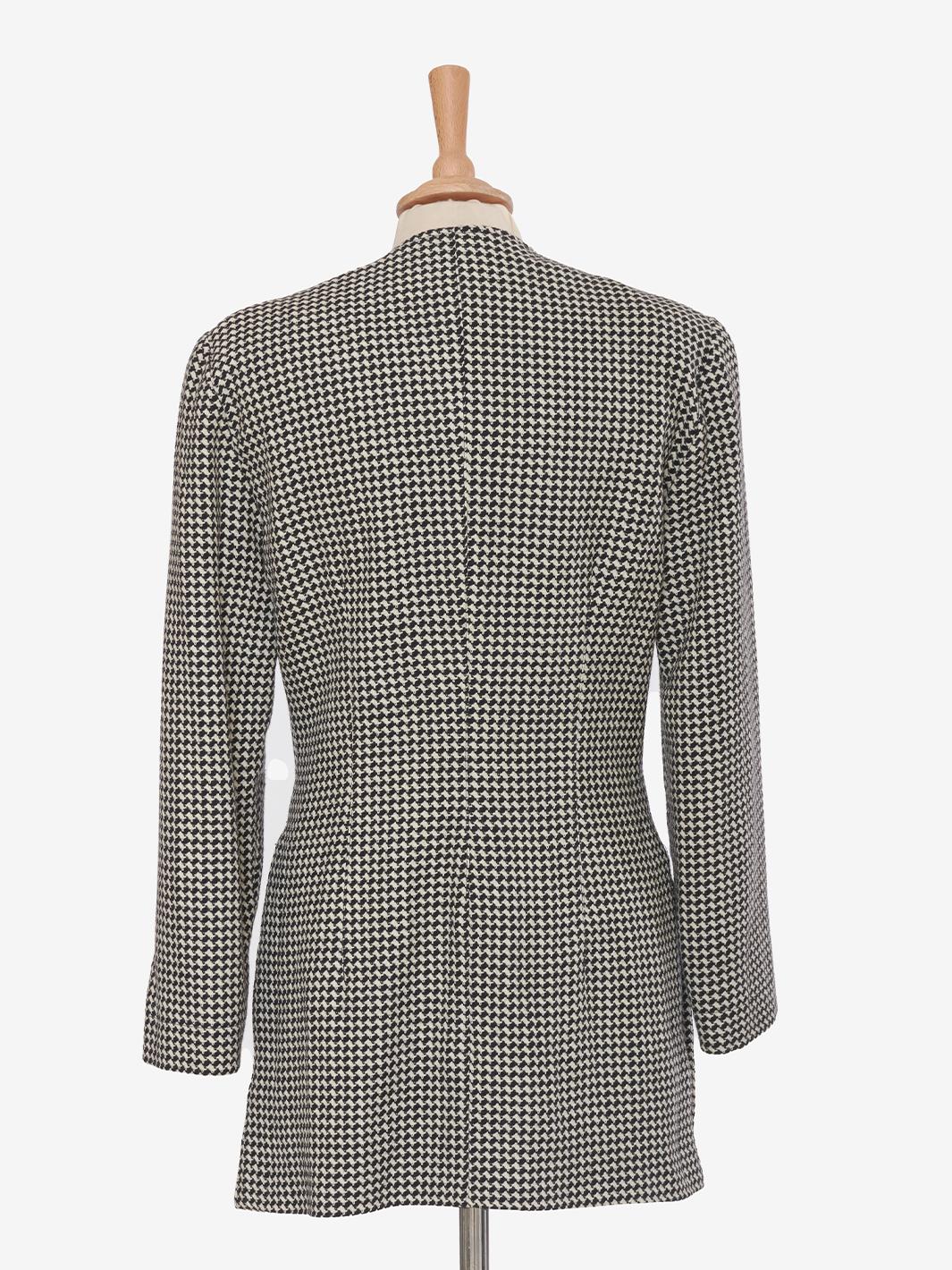Vintage houndstooth wool blazer
