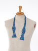 Geometric print silk bow tie, 1980 U57-1/39  Vintage 