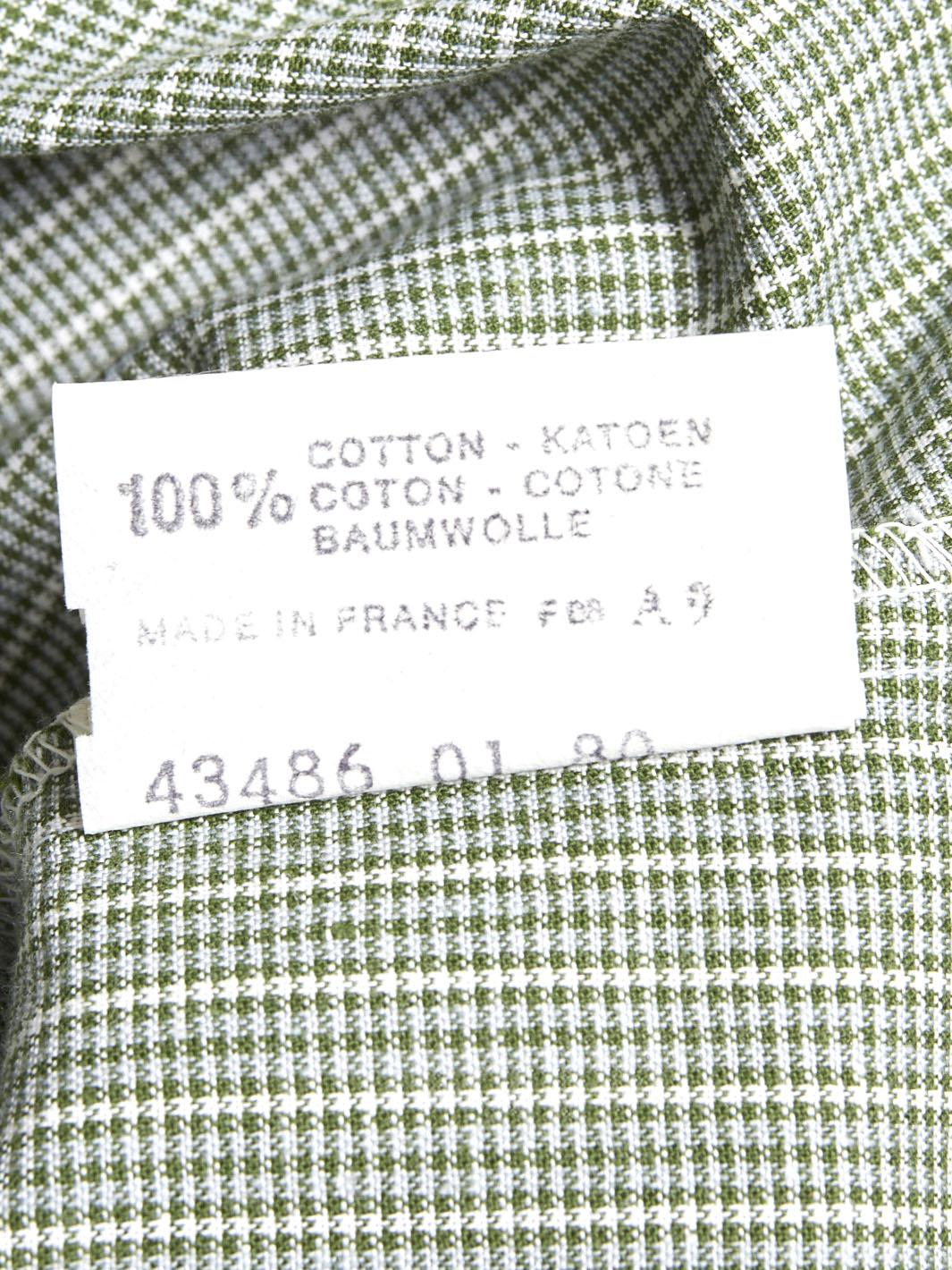 1970s Levi's button-down shirt in green and white melange W2203179  Levi's 