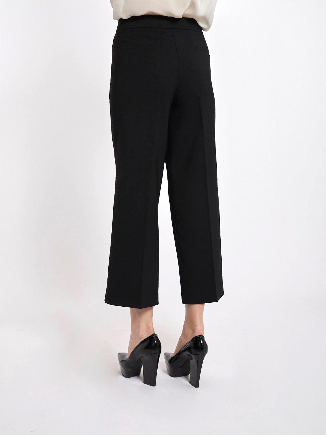 Y2K Prada black cropped woollen pants with buttons on the front W2203177  Prada 