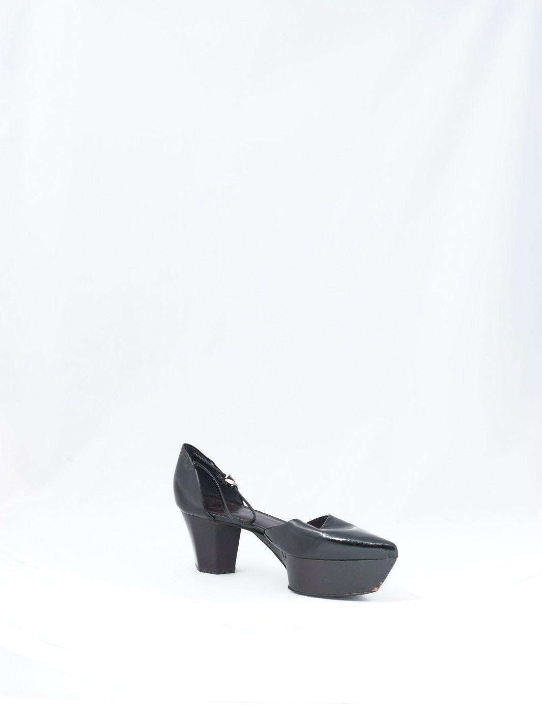 Y2K Jil Sander black pump with wedge M1704509  Jil Sander 