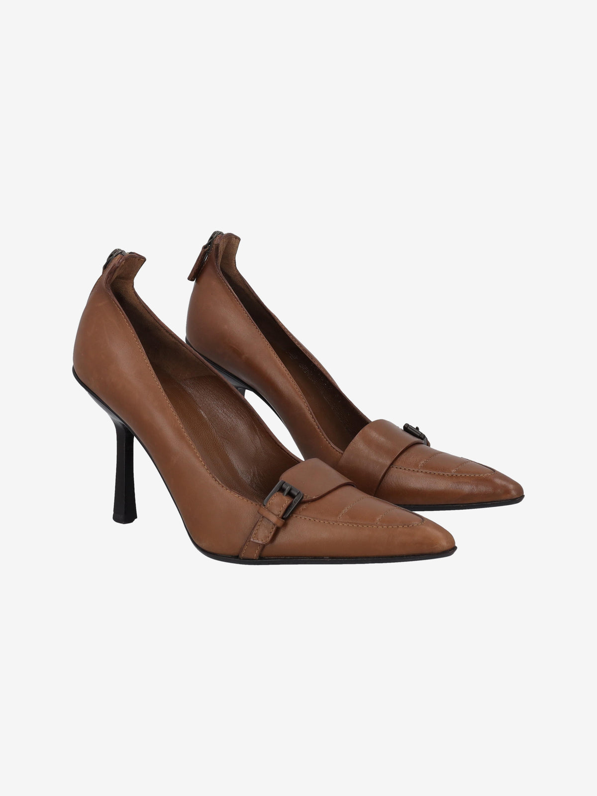 Gucci Leather Buckle Pointy-toe Pumps W170326.5  Gucci 