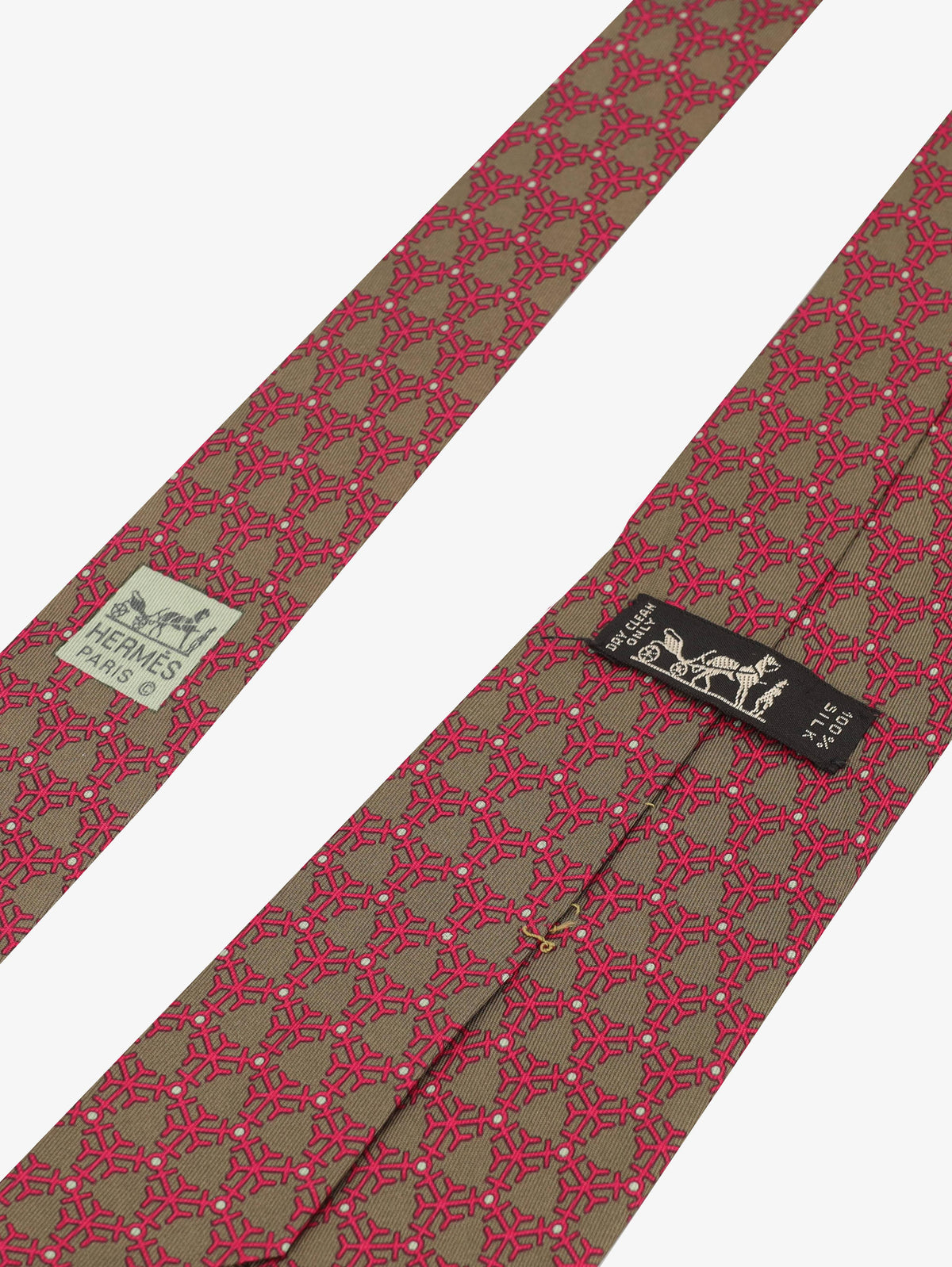 Hermès Patterned Tie 161225.25  Hermes 