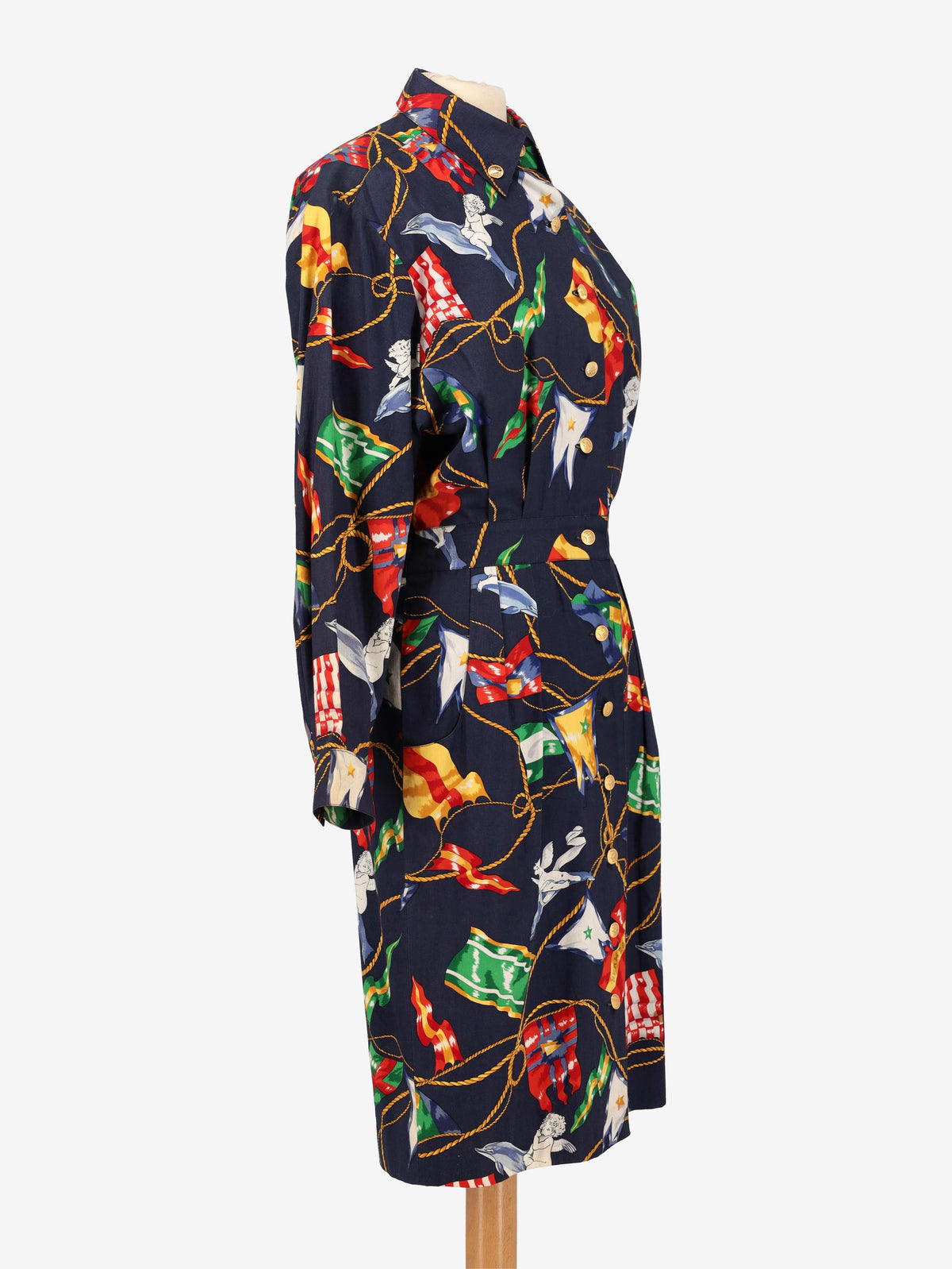 Hermès Patterned Midi Dress