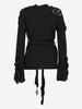 Kenzo Knitted Cardigan with Floral Cut-Out Details MR311024.29BIS  Kenzo 