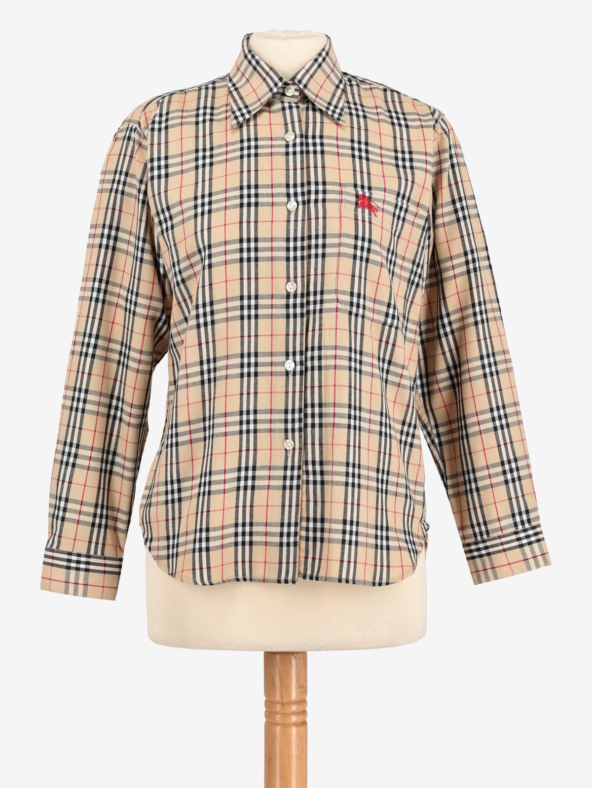Burberry Beige Check Shirt W24121240  Burberry 