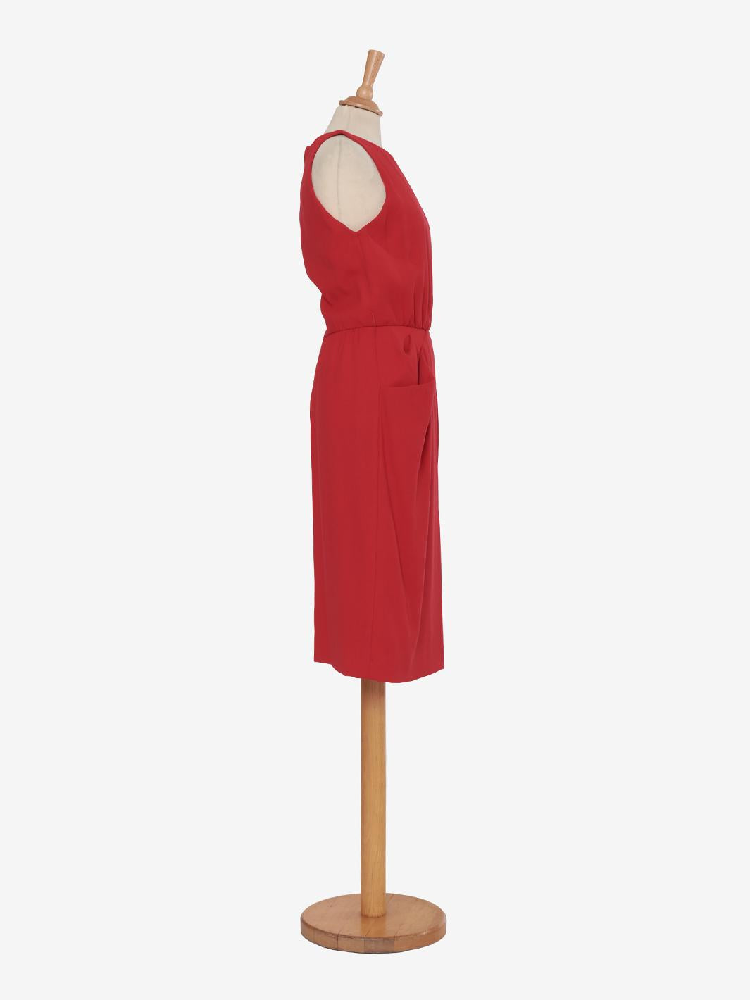 Carolyne Roehm sheath dress with sleeveless pockets - 90s AR089  Carolyne Roehm 