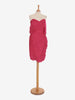 Abito drappeggiato fucsia di David Fielden