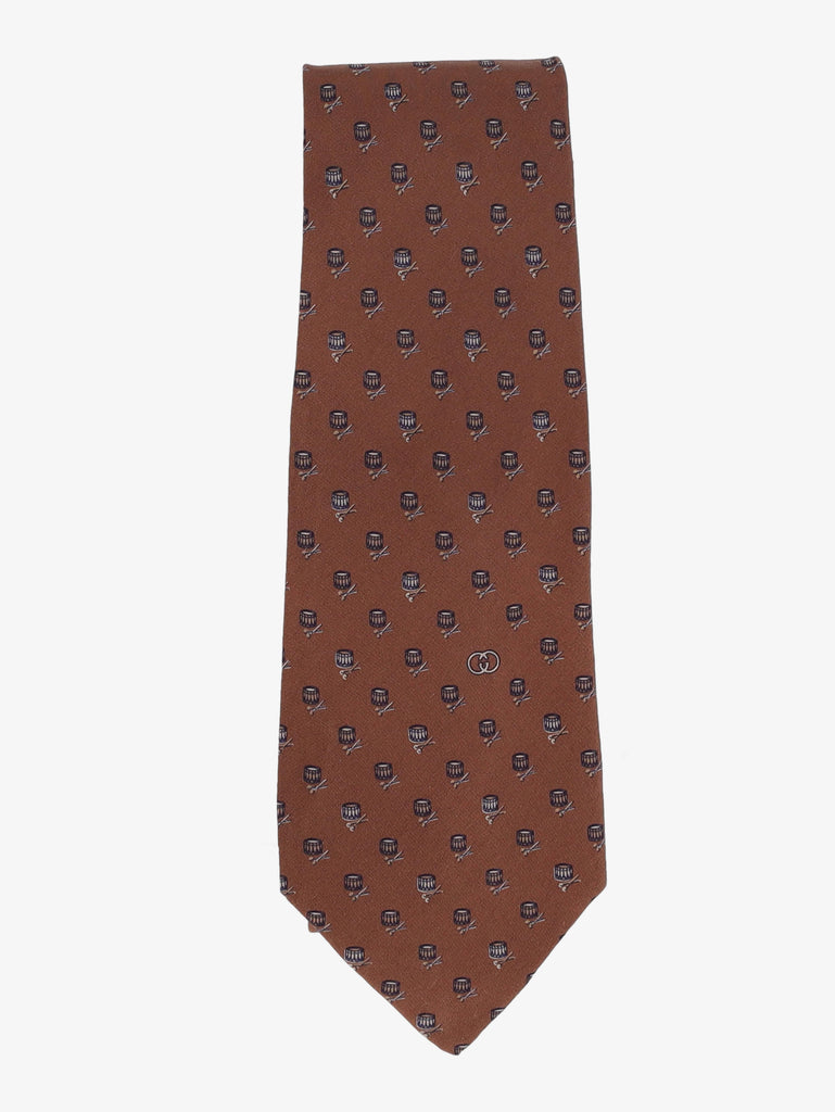 Gucci 鼓图案领带