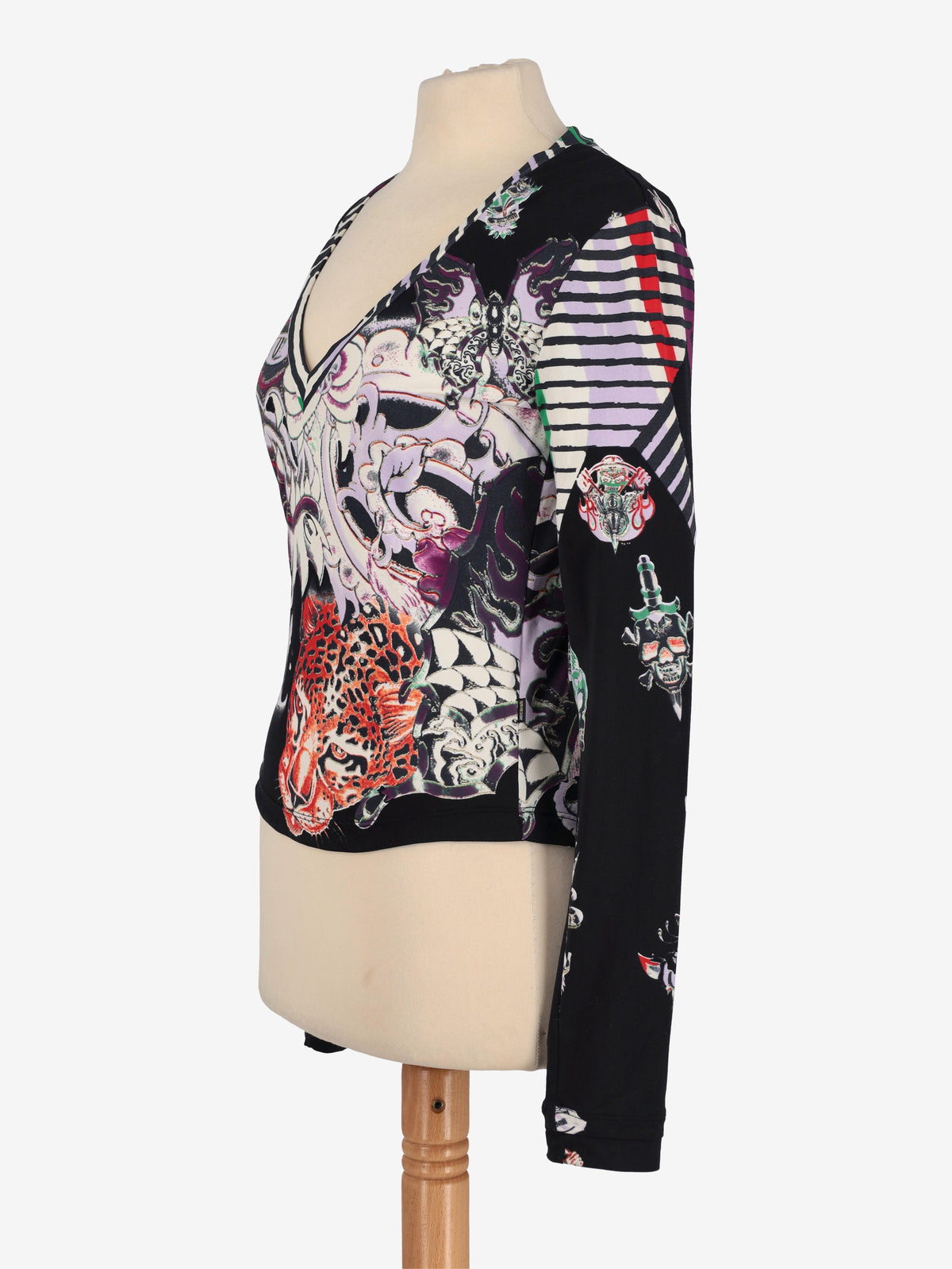 Just Cavalli Tattoo Print Shirt W24121253.11  Just Cavalli 