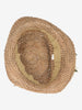Woven Straw Hat with Ivory Floral Detail BR150622.21  Vintage 