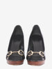 Gucci platform heeled shoe black leather