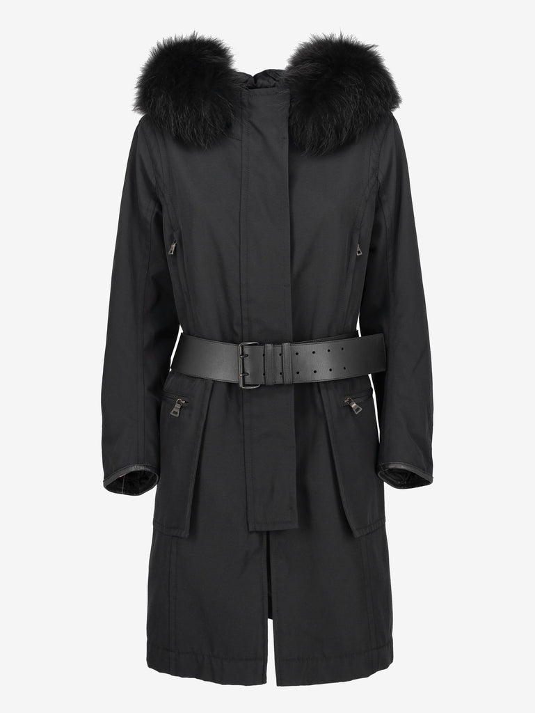 Prada Long Parka with Fur Hood MR22526.17  Prada 