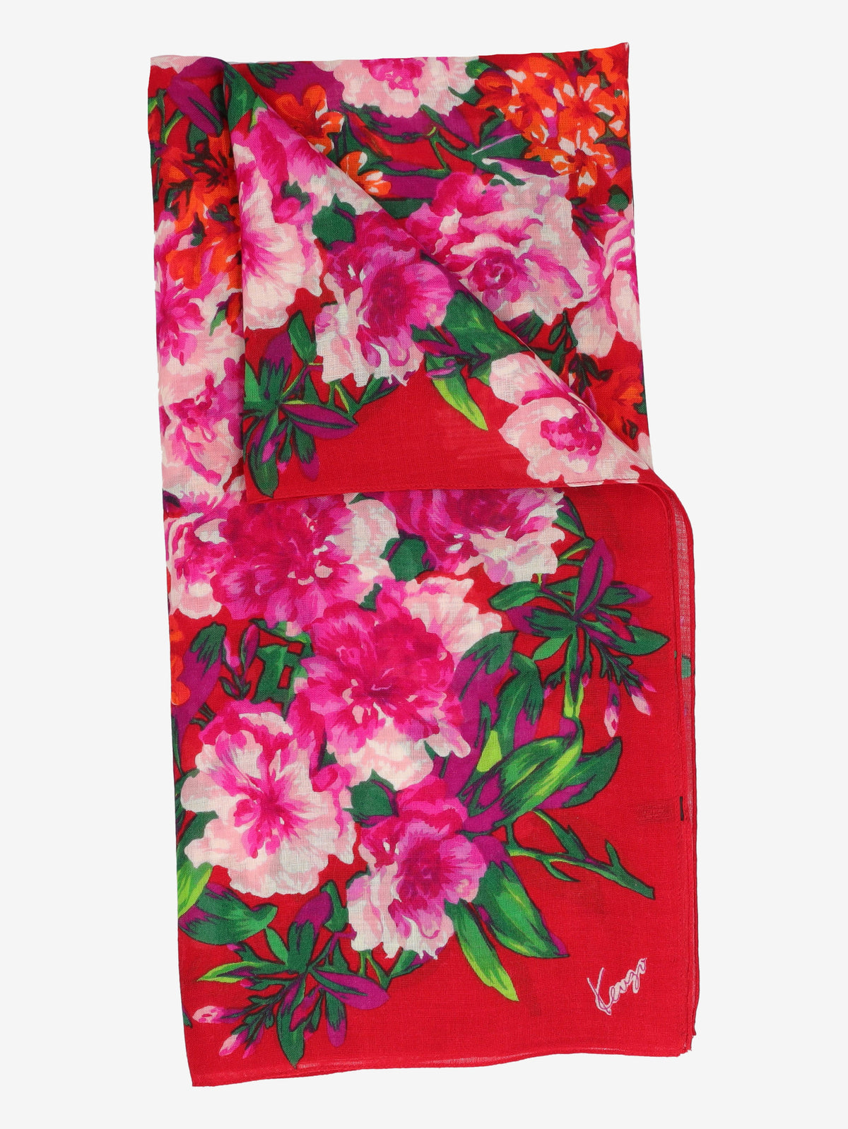 Kenzo Floral Print Square Scarf W27526.68  Kenzo 