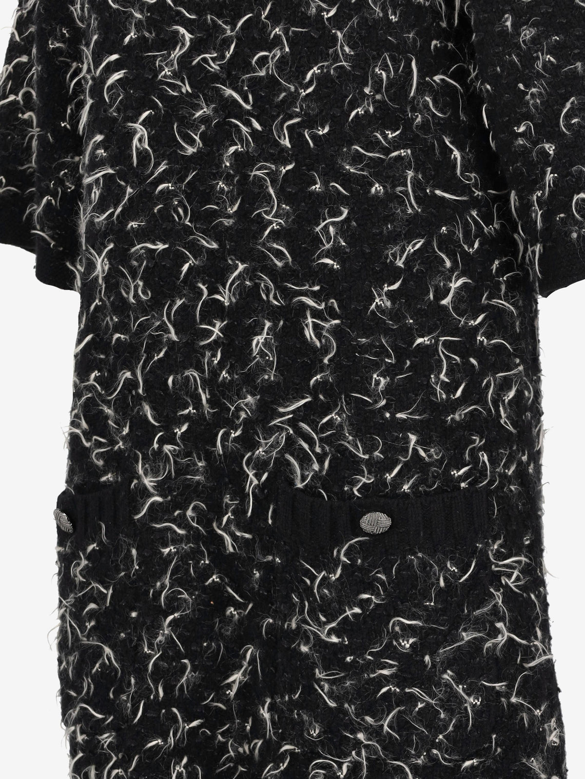Chanel Black and White Wool Cashmere Knit Dress CVB24.61.2  Chanel 