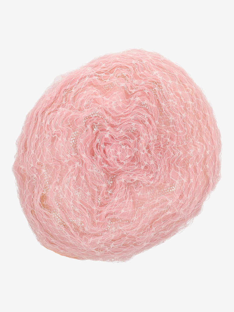 Vintage Pink Veiled Hat in Powder Rose Tulle M1602744  Vintage 