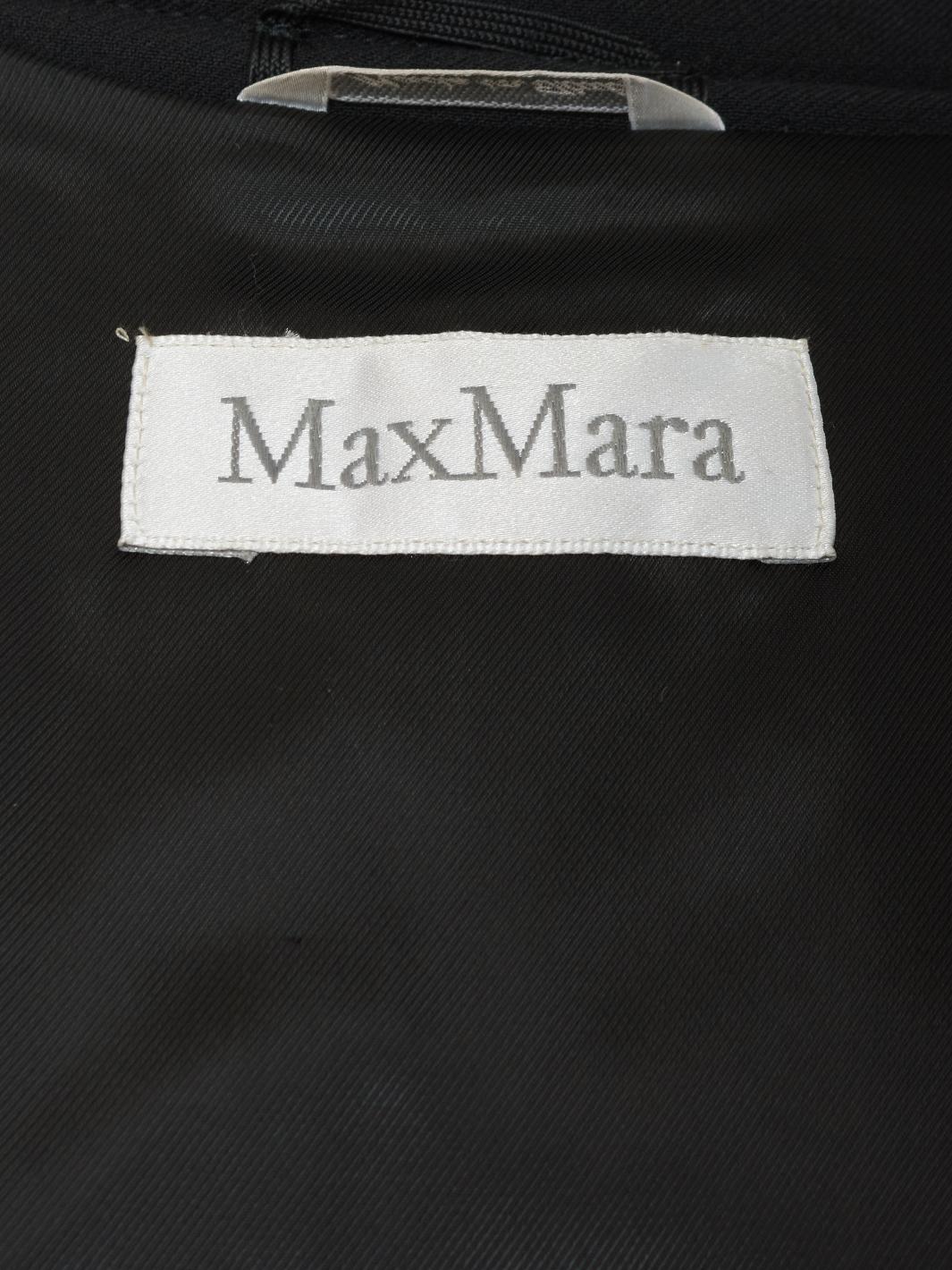 Max Mara 毛领双排扣大衣