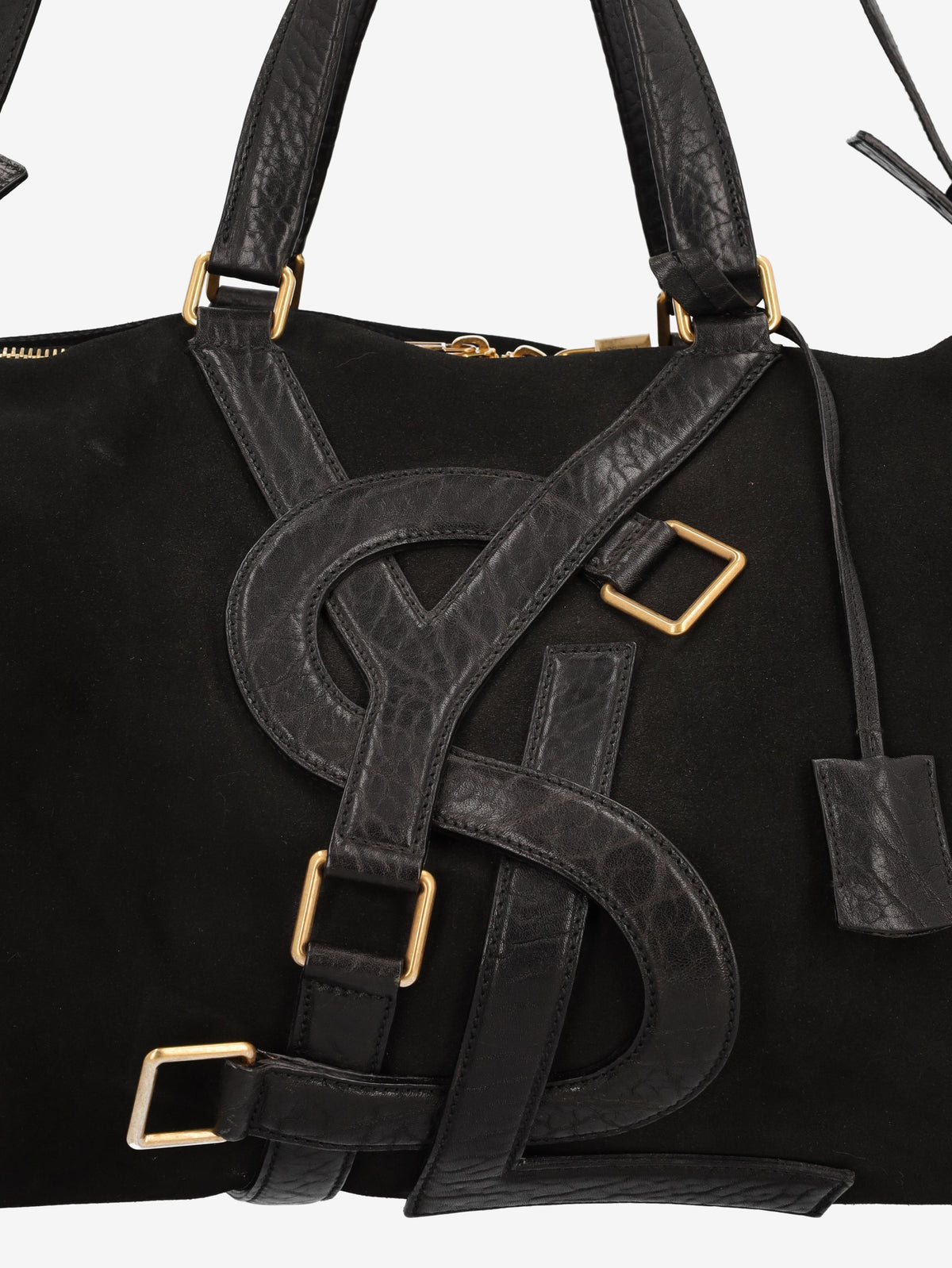 Yves Saint Laurent Vavin Duffle Bag in Suede and Leather WCV26.1.8  Yves Saint Laurent 