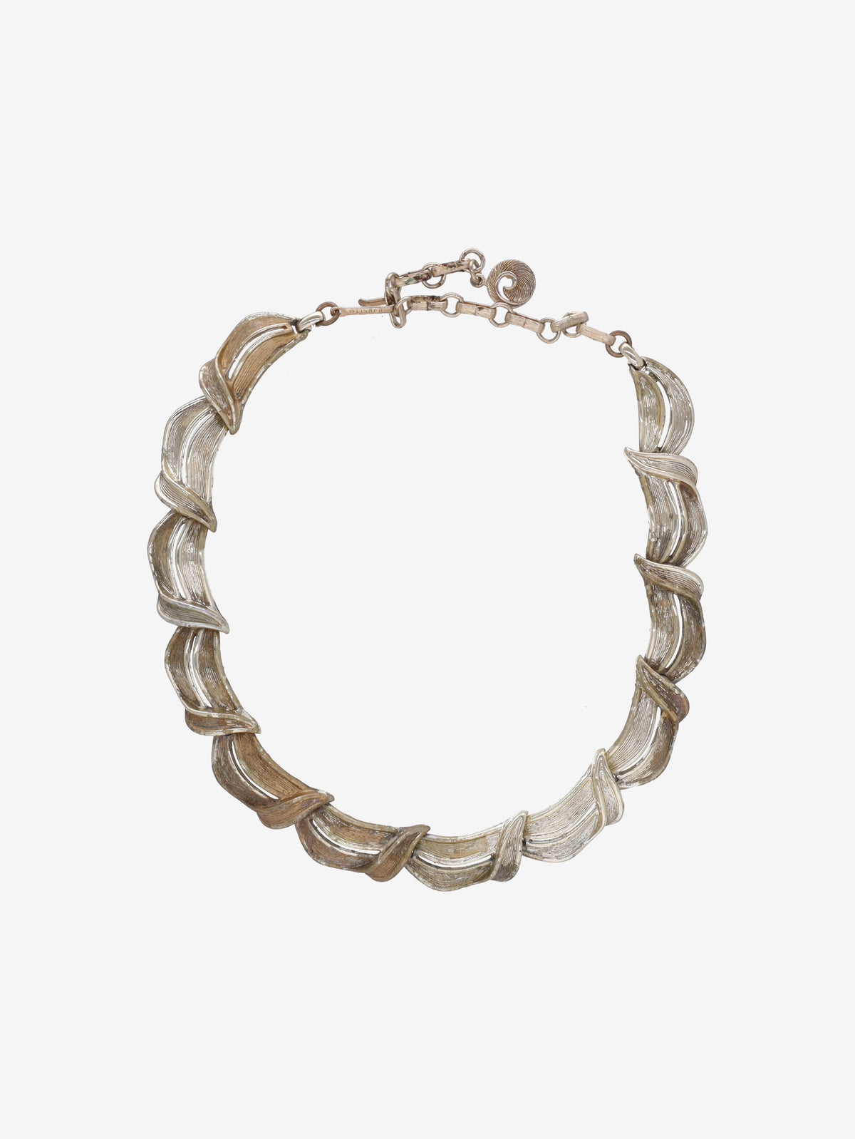 Lisner Vintage 1960s Brushed Gold-Tone Necklace W13426.139  Vintage 