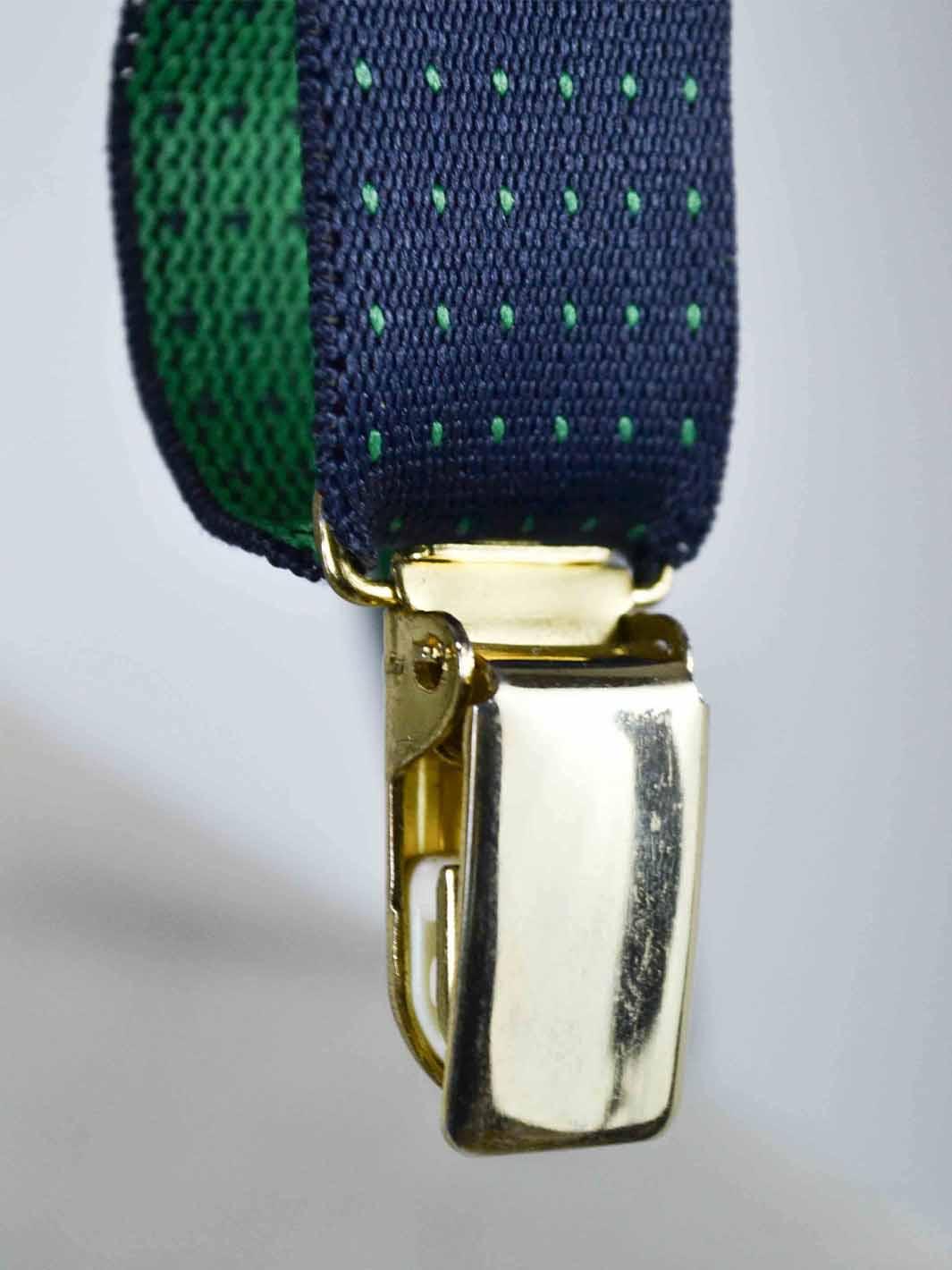 1990s green and blue suspenders W22050637  Vintage 