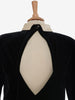 Gianni Versace black velvet dress with satin collar