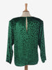 Yves Saint Laurent Green Velvet Blouse - '80s