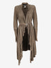 Just Cavalli Suede Leather Coat with Metal Detail W7426.17 . Just Cavalli 