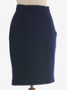 Yves Saint Laurent Blue Wool Ribbed Skirt MZ191308  Yves Saint Laurent 