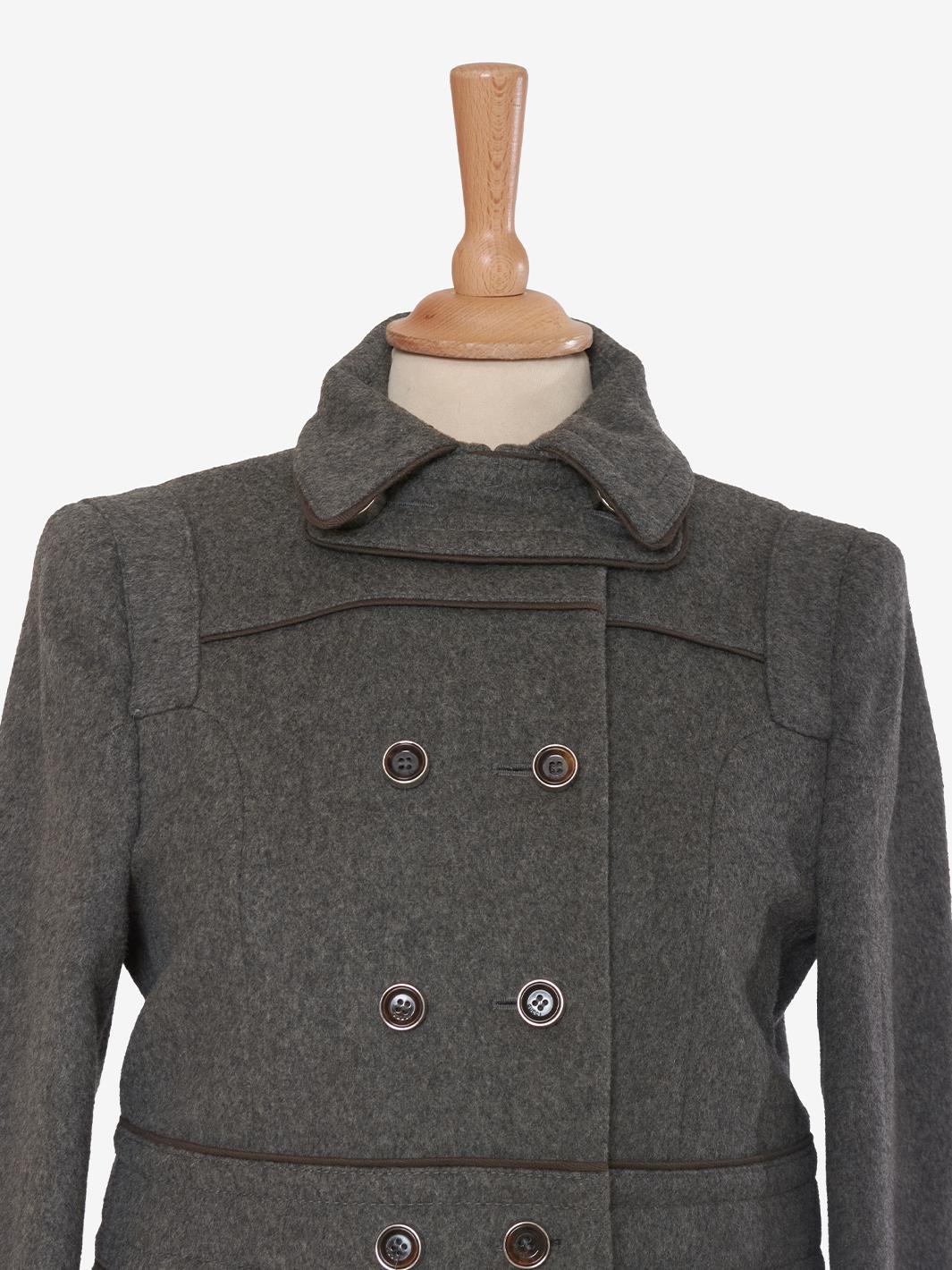 Gucci wool coat grey