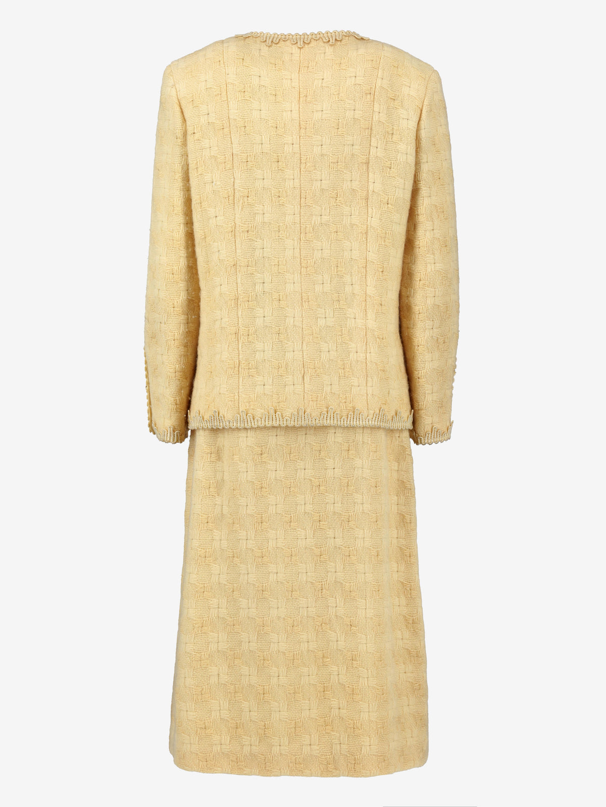 Chanel Boutique Yellow Wool Suit WCV13032025.81  Chanel 