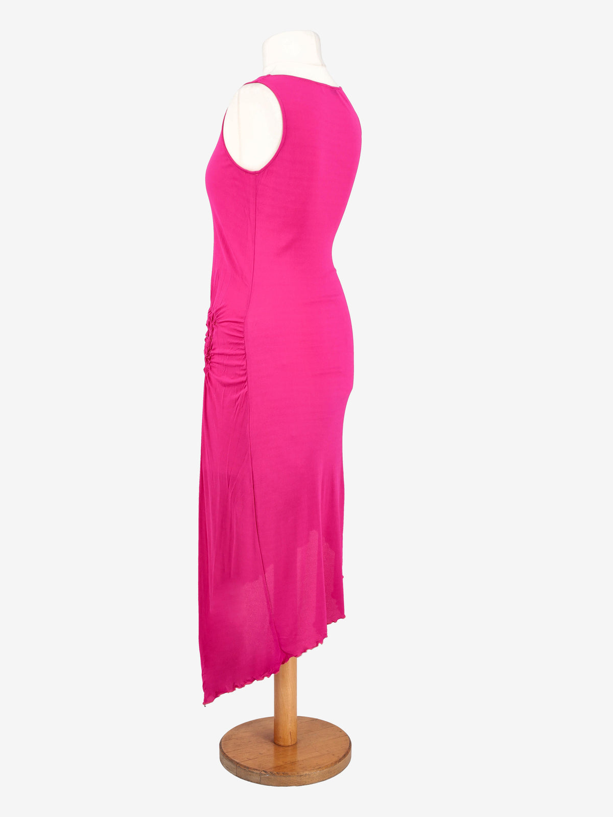 Abito Asimmetrico Fucsia Ungaro