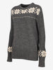Yohji Yamamoto Coming Soon collection Knitted Wool Sweater with Floral Design BR261025.86  Yohji Yamamoto 