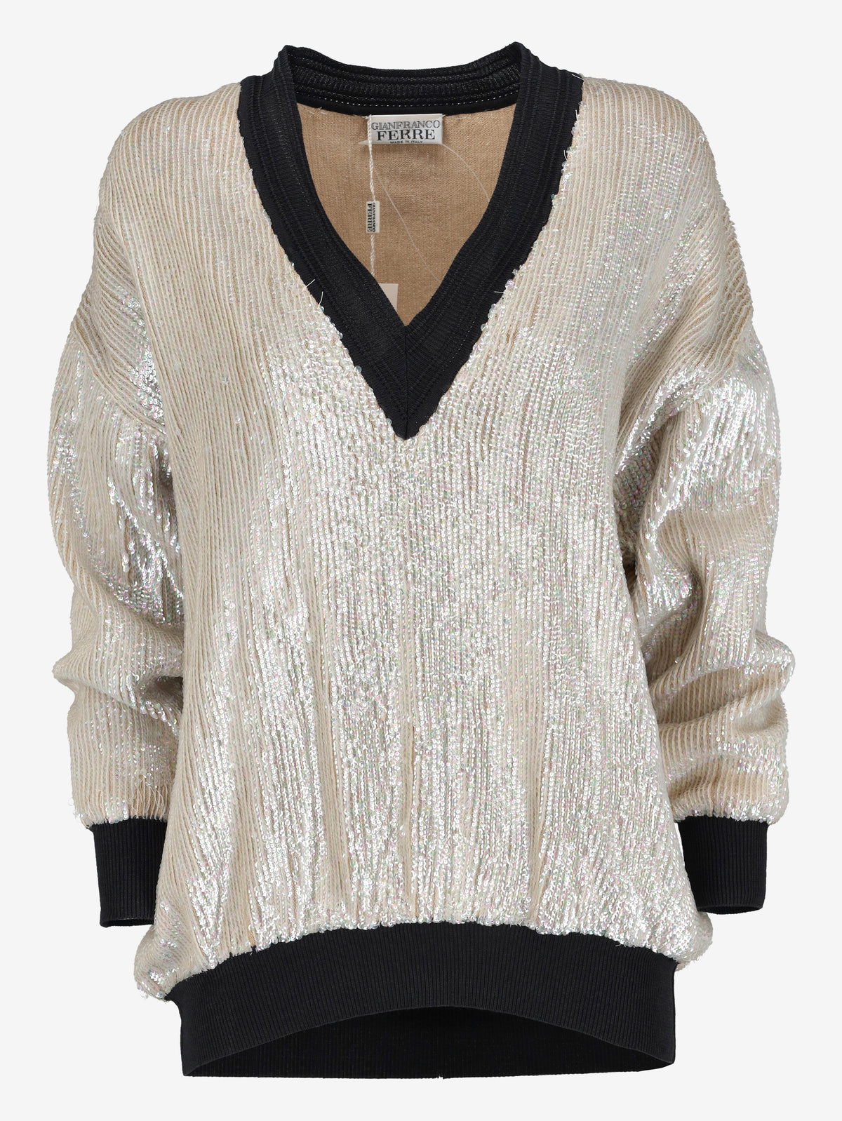 Gianfranco Ferré Vintage Sequin Bomber Knit W2511.126  Gianfranco Ferré 