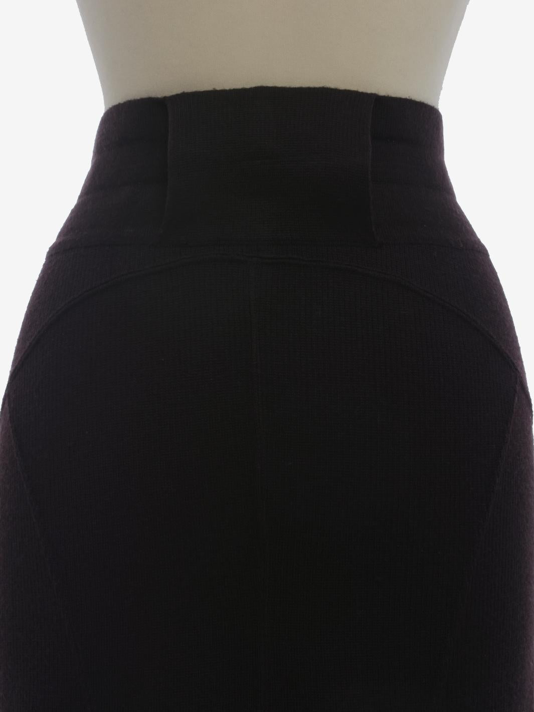 Alaïa 羊毛铅笔裙 - 80 年代