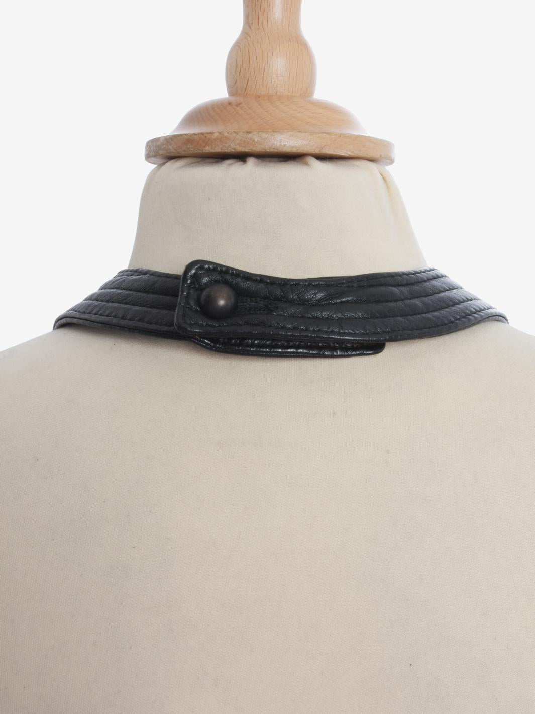 Gianfranco Ferré Leather Midi Dress - 80s