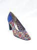 1980s René Caovilla pumps in blue sued and openwork fabric W22051914  Caovilla 