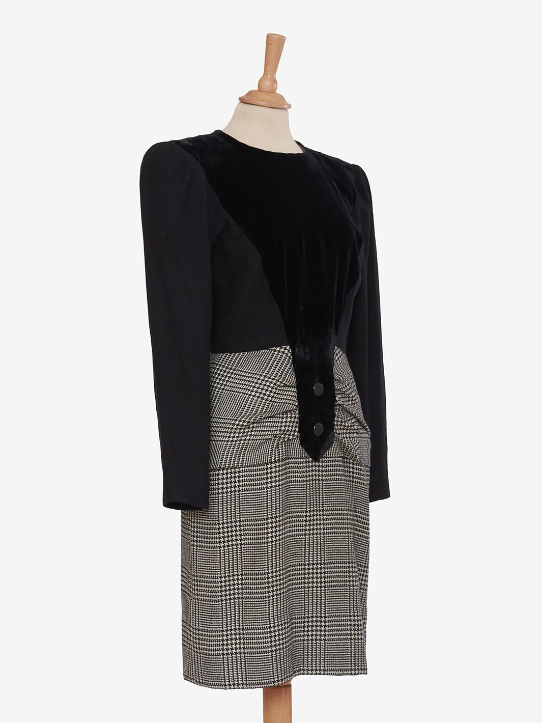 Vintage 80s Velvet Dress