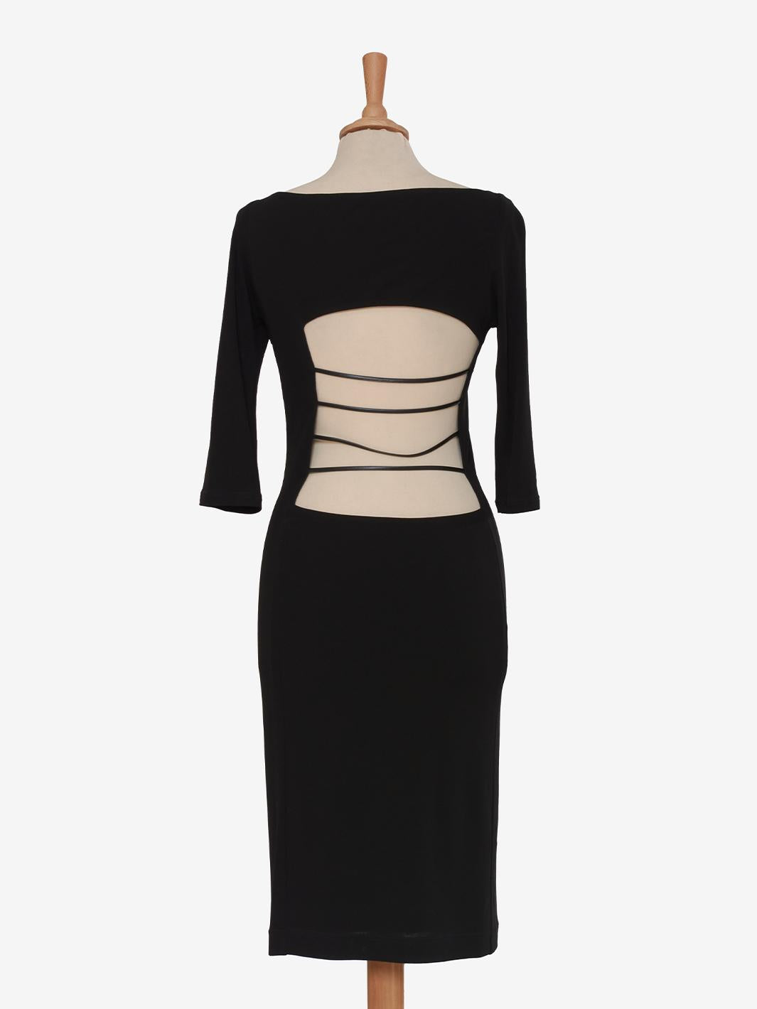 Versus Black Midi Dress