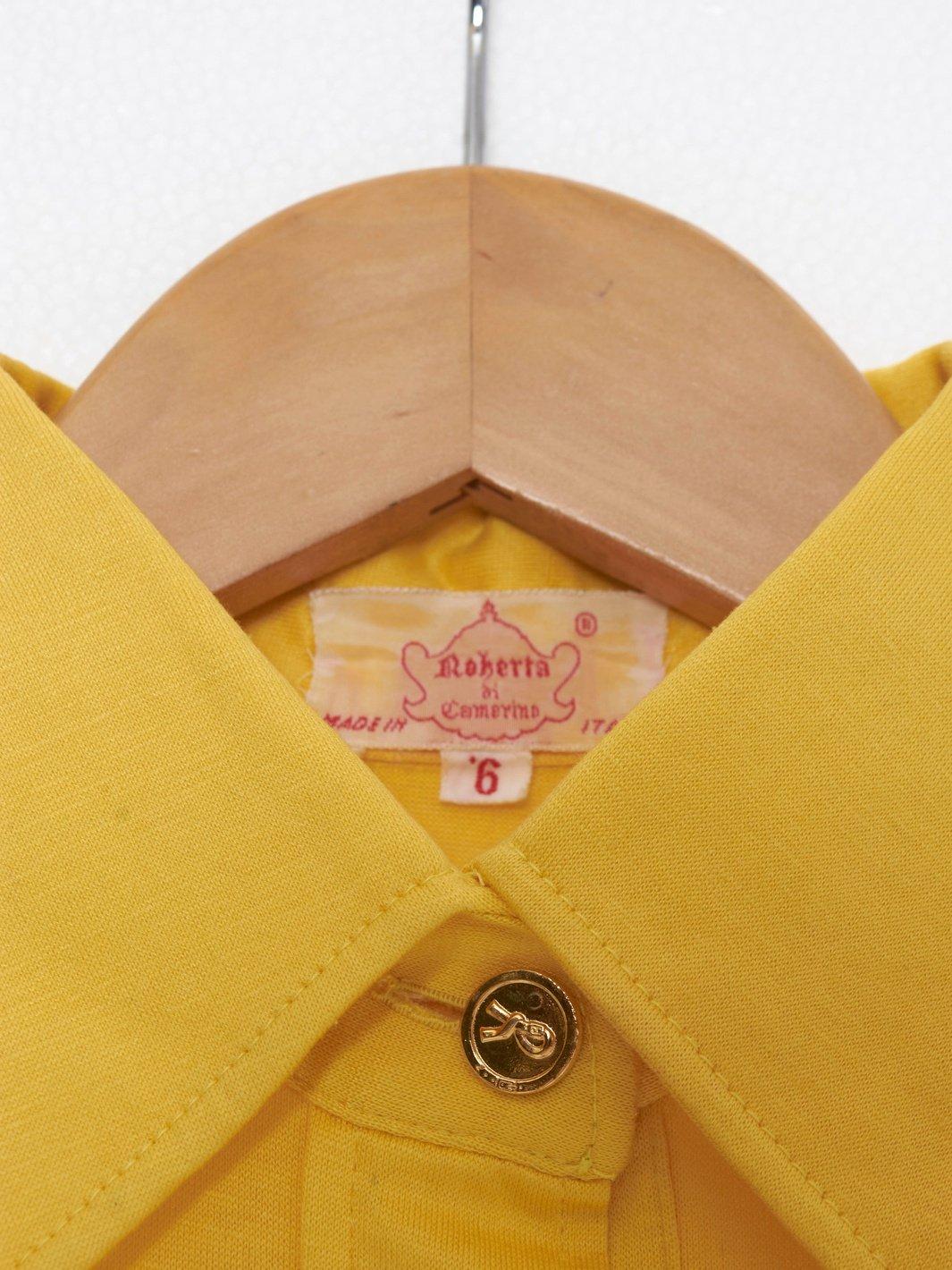 1970s Roberta Di Camerino polo shirt in yellow cotton W22051920  Roberta di Camerino 
