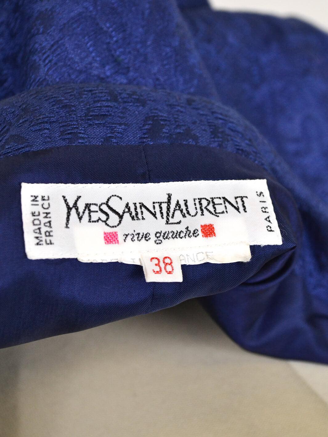 YSL Rive Gauche blue suit with golden buttons, 80s W22041502  Yves Saint Laurent 