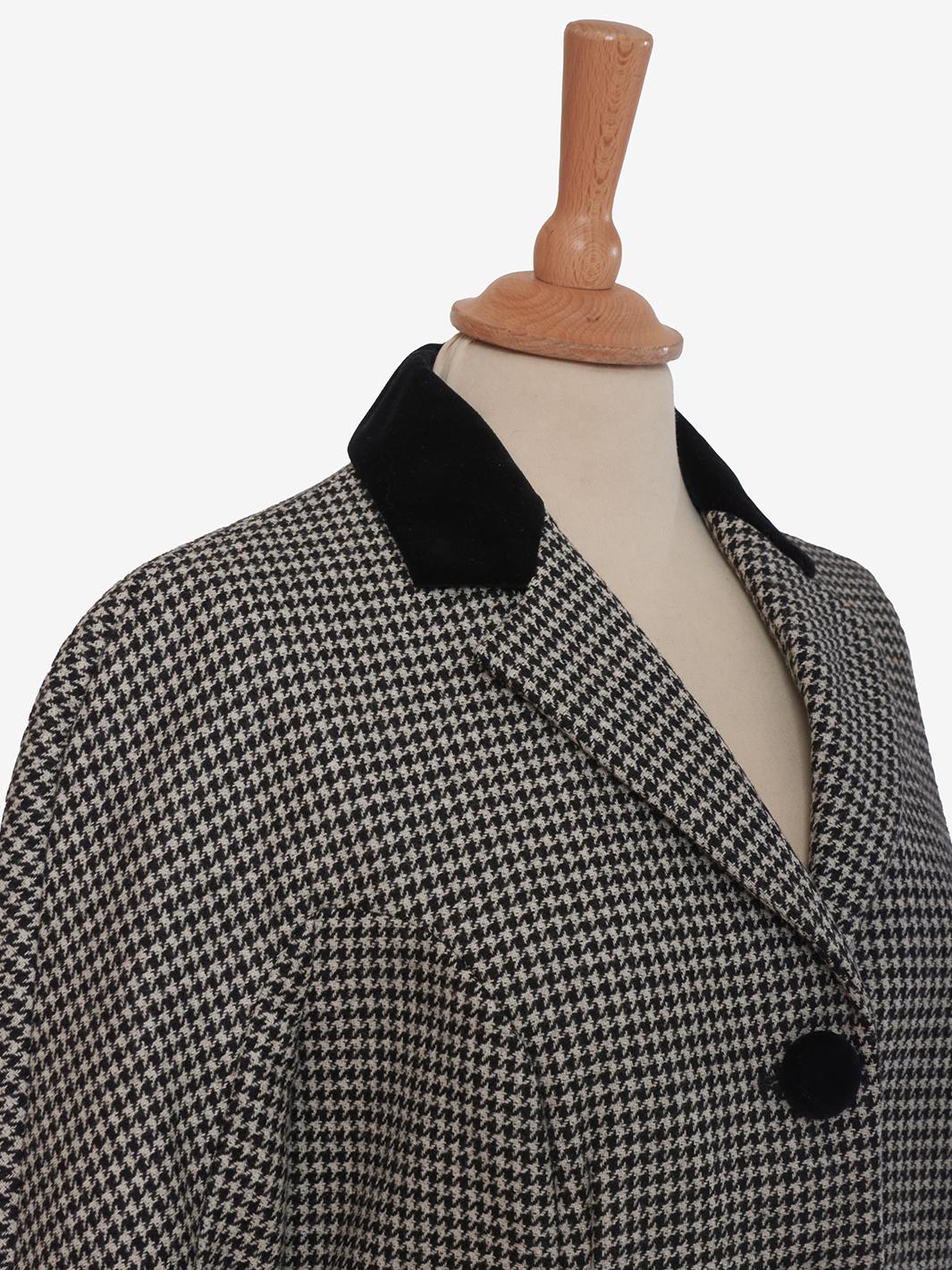 Moschino Houndstooth print jacket in wool