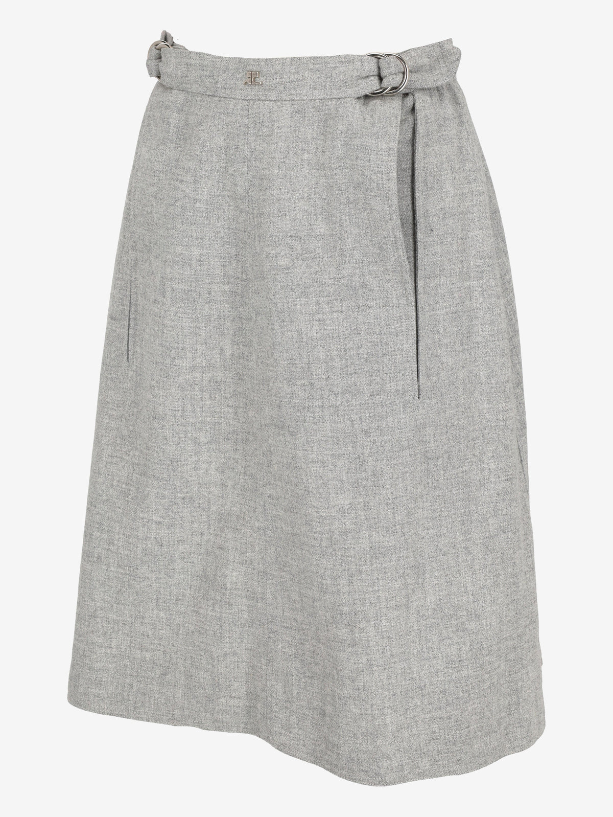 Courrèges Skirt in Grey Wool MR260725.21  Courrèges 
