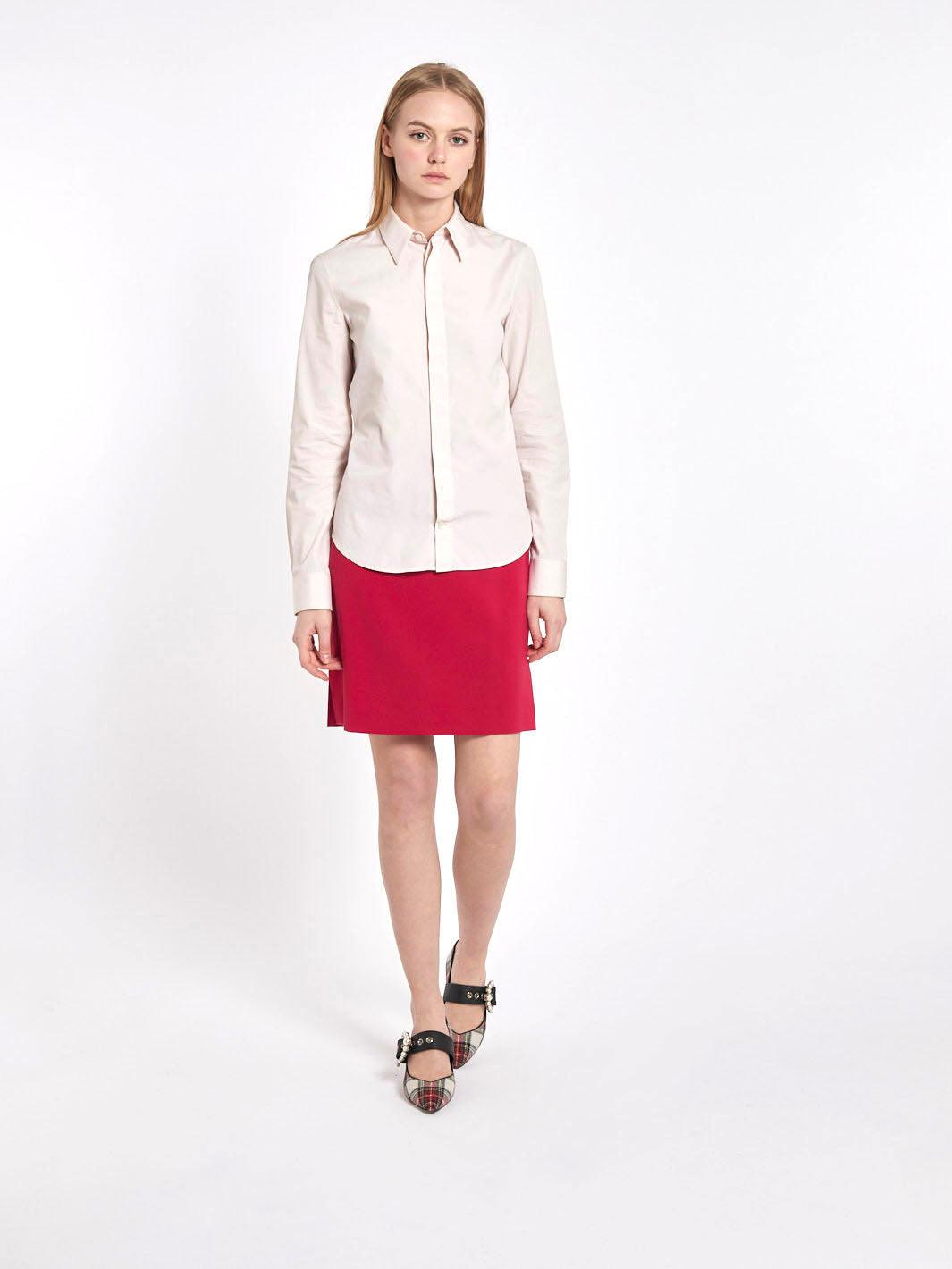 Blusa Y2K Helmut Lang in cotone rosa chiaro