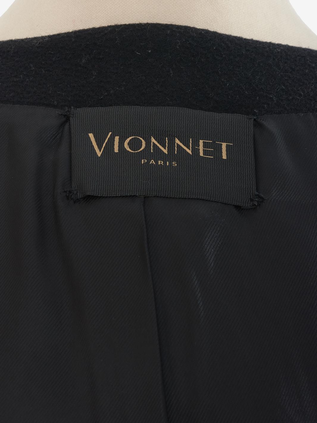 Vionnet 带刘海和腰带的大衣