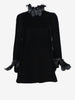 Valentino Boutique - Velvet Mini Dress with Feather Details MZ1902457  Valentino 