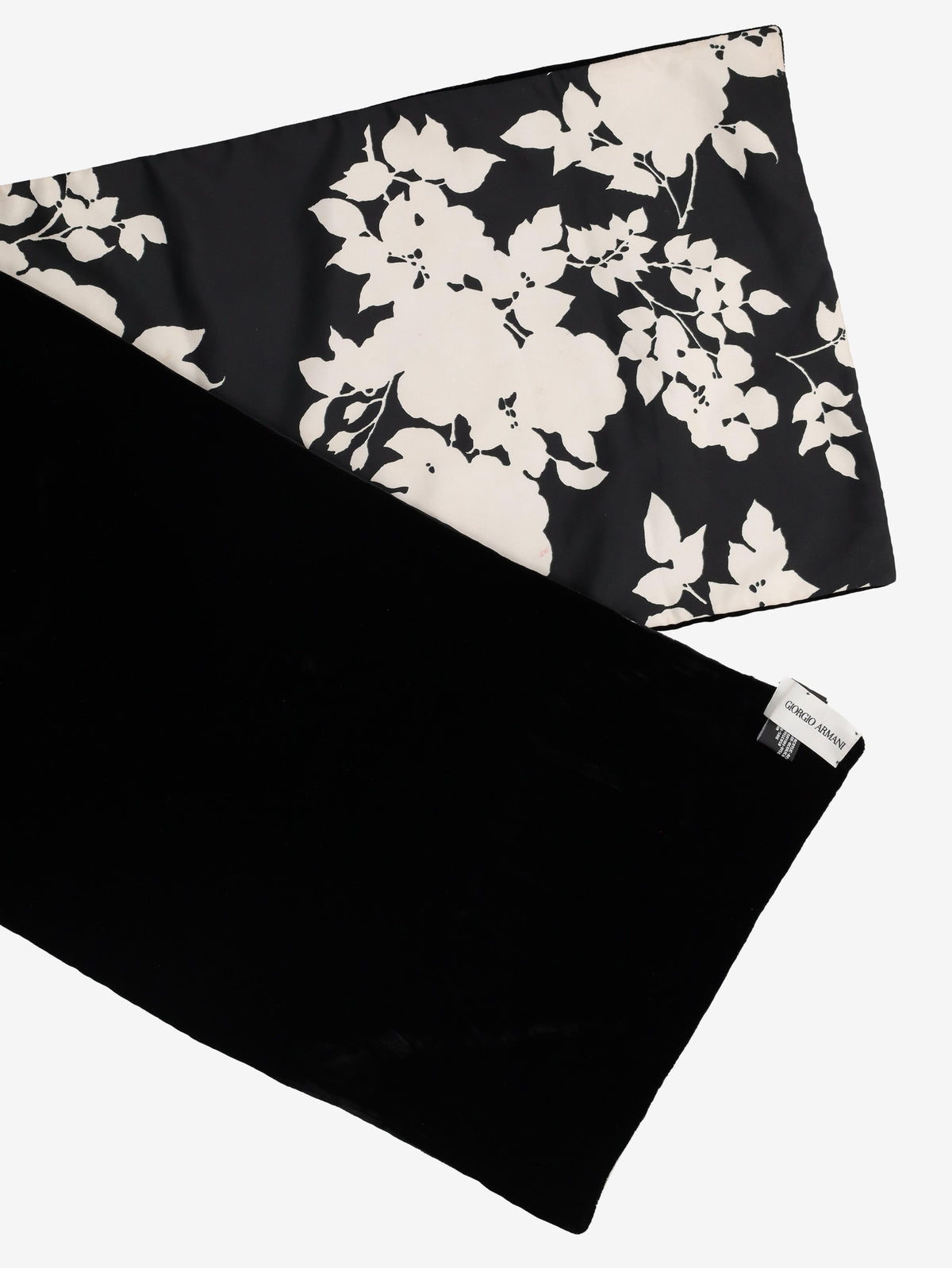Giorgio Armani Reversible Velvet and Silk Floral Shawl Scarf W27526.74  Giorgio Armani 